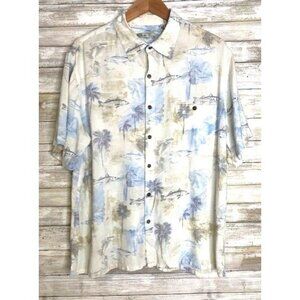 Batik Bay‎ Men's Short Sleeve Rayon Hawaiian Shirt XL Fish